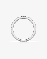 Alliance en or blanc 14 K avec diamants totalisant 0,34 ct