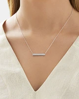 Bar Necklace in Sterling Silver