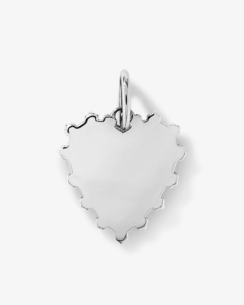 Sunray Love Heart Pendant in Sterling Silver