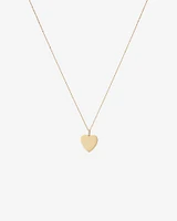 Diamond Accent Engravable Heart Pendant in 10kt Yellow Gold