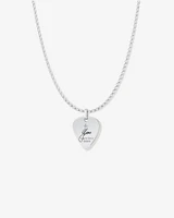 INXS Garry Gary Beers Engraved Guitar Pick Pendant with Chain in Recycled Sterling Silver