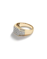 Men's Ring with 1 Carat TW of Diamonds in 10kt White & Yellow Gold