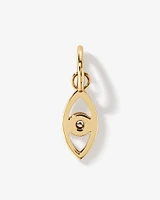 Diamond Accent Evil Eye Pendant in 10kt Yellow Gold