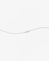 A' Initial necklace with 0.10 Carat TW of Diamonds in 10kt White Gold