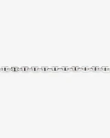 Men's 0.30 Carat TW Men's Black Diamond Link Bracelet in Sterling Silver