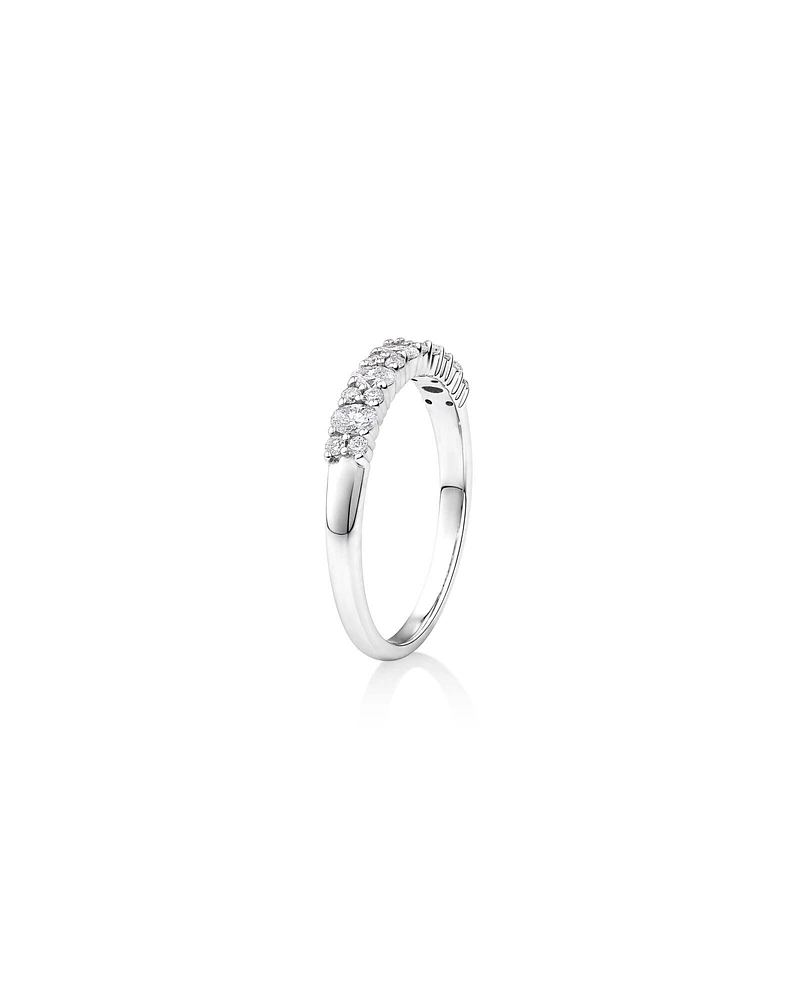 Wedding Ring with 0.46 Carat TW Diamonds in 14kt White Gold