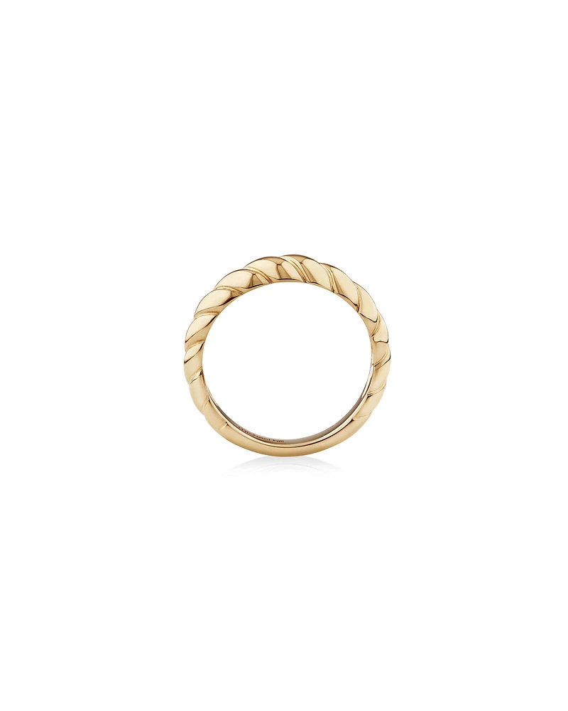 Narrow Croissant Ring in 10kt Yellow Gold