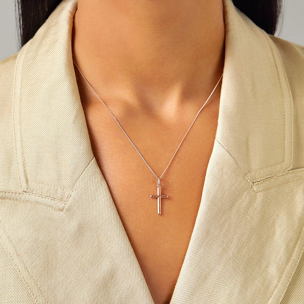 Cross Pendant in 10kt Rose Gold