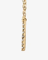 "K" Initial Necklace with 0.10 Carat TW of Diamonds in 10kt Yellow Gold