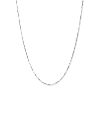 Collier Chaîne Boîte Ronde De 50 Cm (20 Po) De 1,82 Mm De Largeur En Argent Sterling