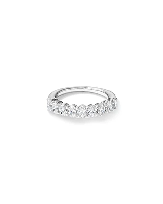 1.17 Carat TW Oval Laboratory-Grown Diamond Wedding Ring in 14kt White Gold