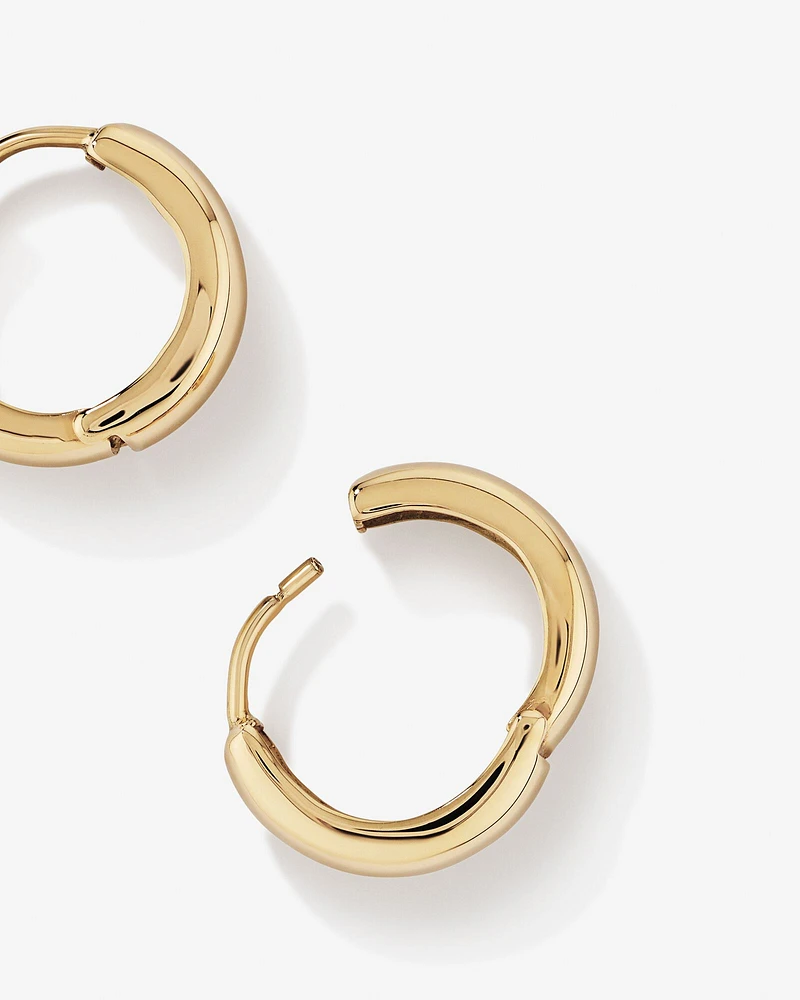 10mm Huggie Earrings in 10kt Yellow Gold