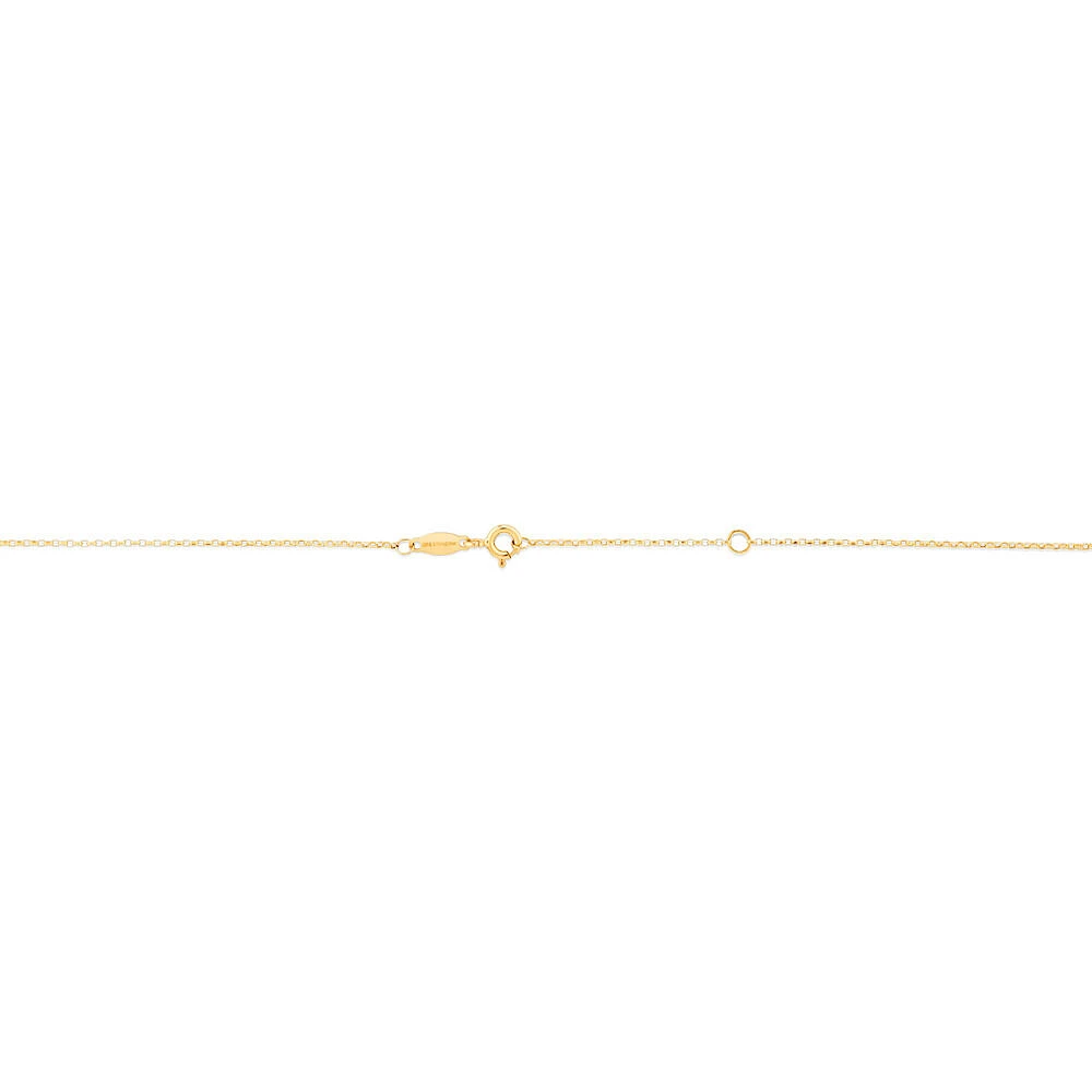 45cm (18") 1mm Width Diamond Cut Belcher Chain in 18kt Yellow Gold