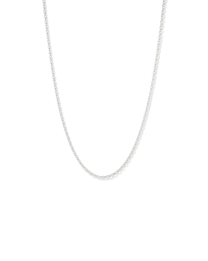 50cm (20") 3mm-3.5mm Width Belcher Chain in Sterling Silver