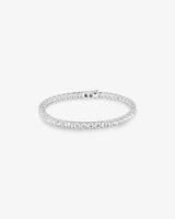 Tennis Bracelet with Cubic Zirconia in Sterling Silver