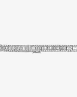 3.37 Carat TW Baguette Diamond Tennis Bracelet in 14kt White Gold