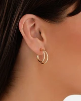 Half Hoop Earrings In 10kt Yellow Gold