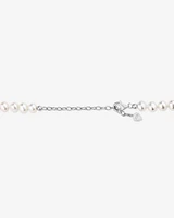 Cultured Freshwater Pearl Necklace in Sterling Silver