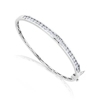 Bangle with 2 Carat TW Of Diamonds in 10kt White Gold