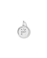 Diamond Accent Taurus Zodiac Pendant in Sterling Silver