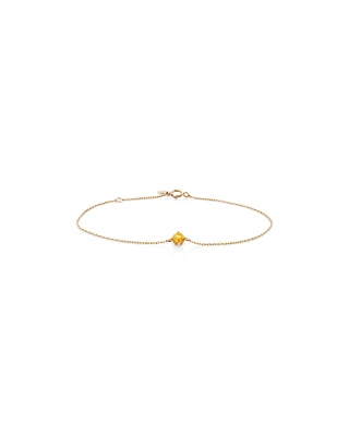 Bracelet with Citrine in 10kt Yellow Gold