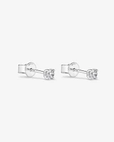 0.25 Carat TW Diamond Solitaire Stud Earrings in 18kt Gold