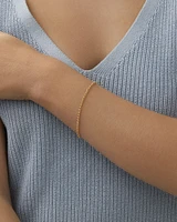 17cm (7") 2mm-2.5mm Width Hollow Belcher Bracelet in 10kt Yellow Gold