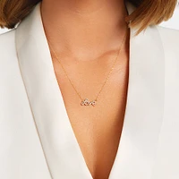 Love Necklace with 0.20 Carat TW of Diamonds in 10kt Yellow Gold