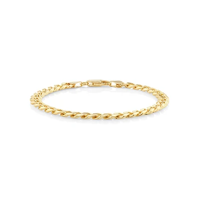 21cm (8.5") 6mm-6.5mm Width Curb Bracelet in 10kt Yellow Gold