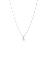 Tapered Dome Pendant Necklace in Sterling Silver