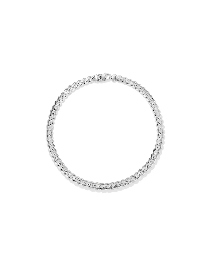 Chaîne gourmette de 11,3mm en argent sterling