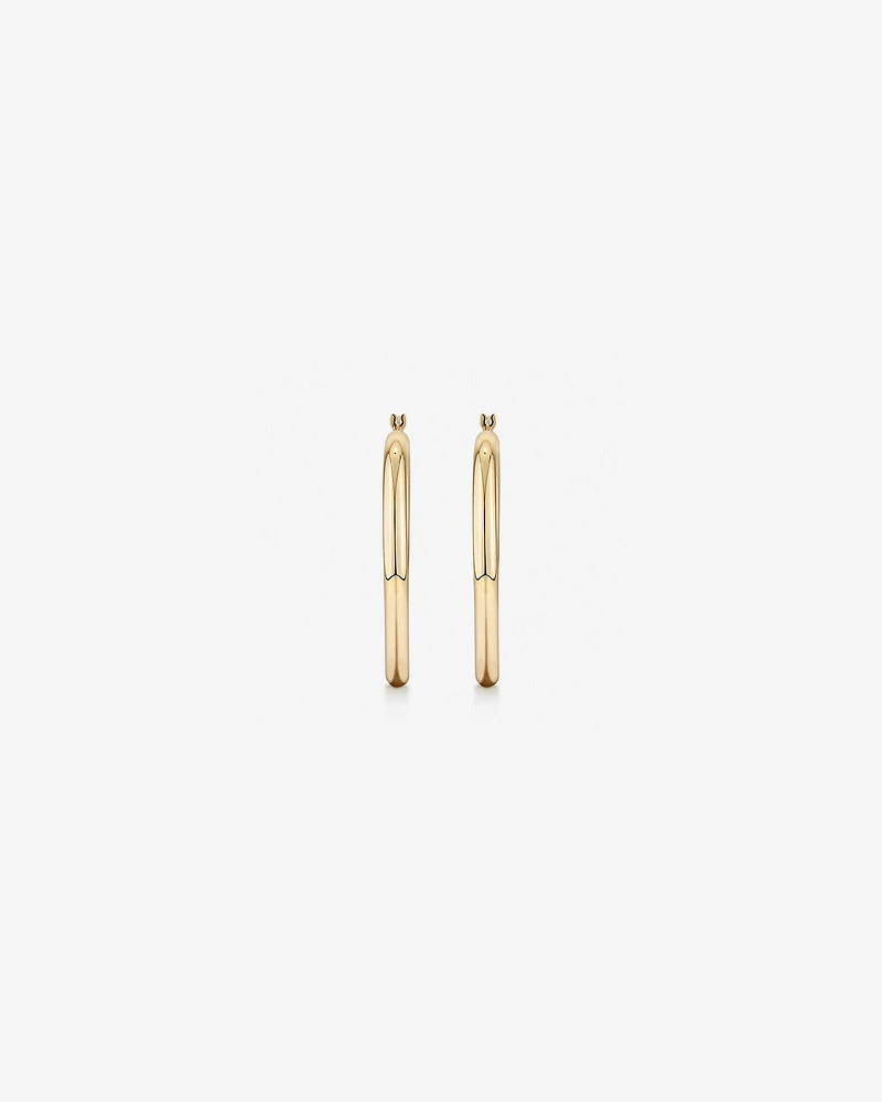 30mm Hoop Earrings in 10kt Yellow Gold