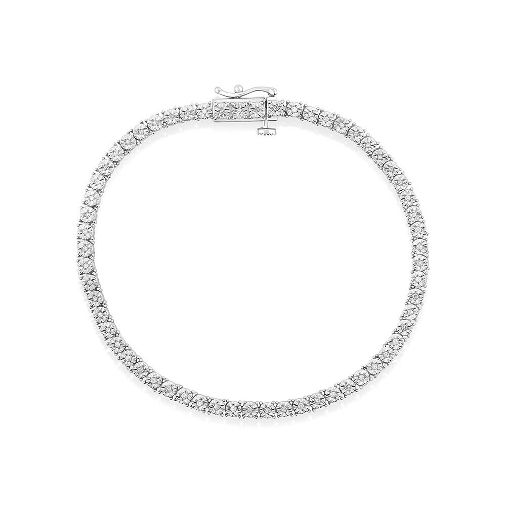 Bracelet de tennis en diamants de 0,25 carats TW en argent sterling