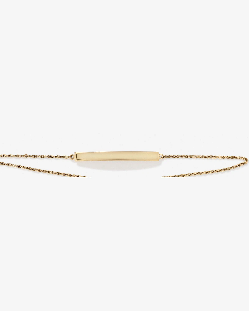 23cm Bar Bolo Bracelet in 10kt Yellow Gold