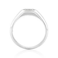 Bague à solitaire en or blanc 14 K avec diamant créé en laboratoire totalisant 1 ct