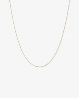 50cm (20") Station Ball and Curb Chain in 10kt Yellow Gold