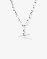 45cm (18") 4.5mm-5mm Width Belcher Fob Chain in Sterling Silver