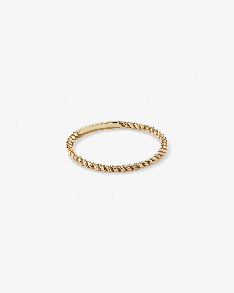 Twisted Band Ring in 10kt Yellow Gold