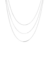 45cm (18") 1.2mm Width Multi Snake Chain in Sterling Silver