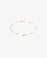 19cm (7.5") C Initial Bracelet in 10kt Yellow Gold