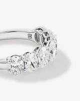 2.00 Carat TW Oval Laboratory-Grown Diamond Wedding Ring in 14kt White Gold