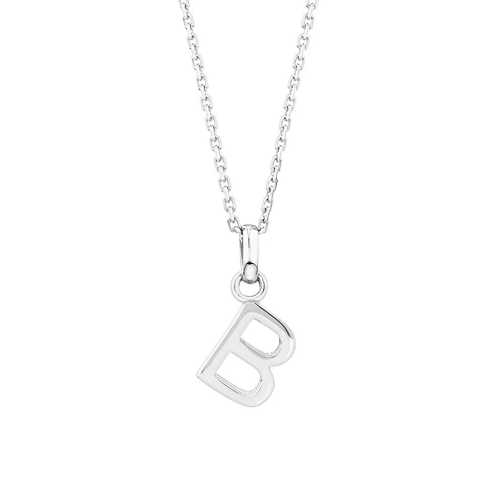 "U" Initial Pendant in Sterling Silver