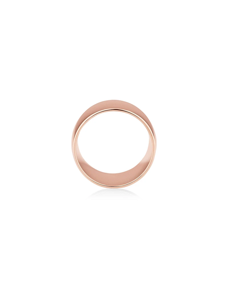 12mm Barrel Ring in 10kt Rose Gold