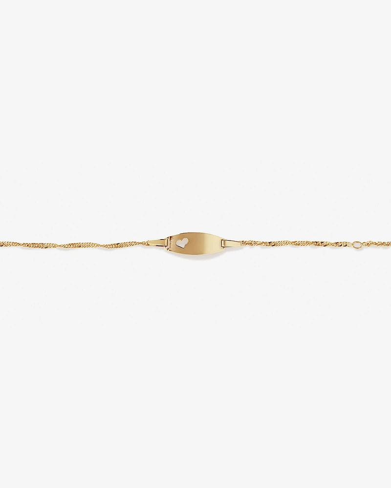 14cm (5.5") Baby Identity Bracelet in 10kt Yellow Gold