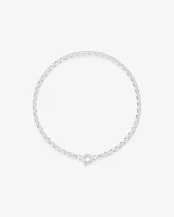 45cm (18") 6.5mm-7mm Width Belcher Chain in Sterling Silver