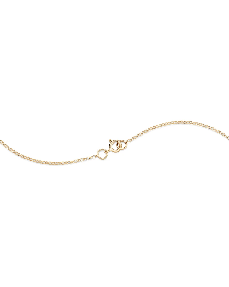 "K" Initial Necklace with 0.10 Carat TW of Diamonds in 10kt Yellow Gold