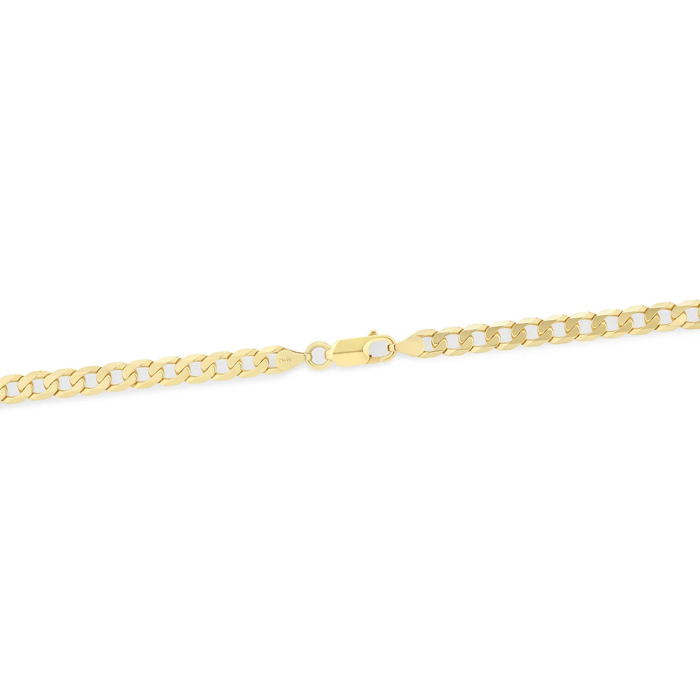 60cm (24") 5.5mm-6mm Width Curb Chain in 10kt Yellow Gold