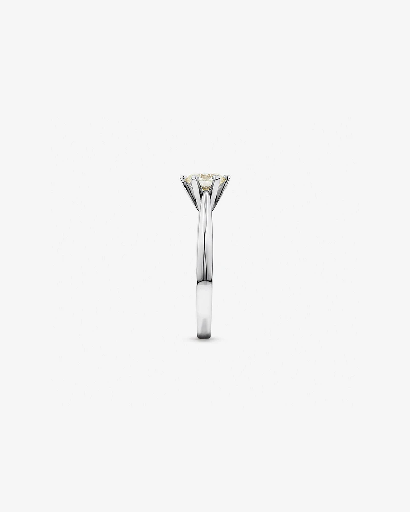 1 Carat Diamond Solitaire Ring in 14kt White Gold