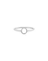 C Initial Ring in Sterling Silver