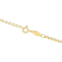 60cm (24") Hollow Belcher Chain in 10kt Yellow Gold